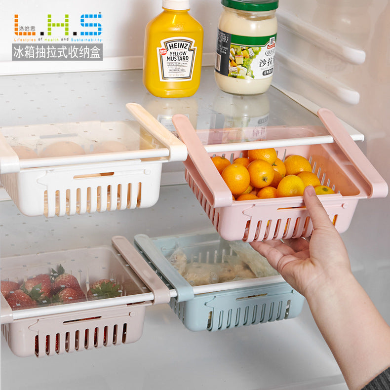 Enhance Kitchen Organization with Toitopi's 3 Pcs Expandable Storage Basket for Drawer Refrigerator