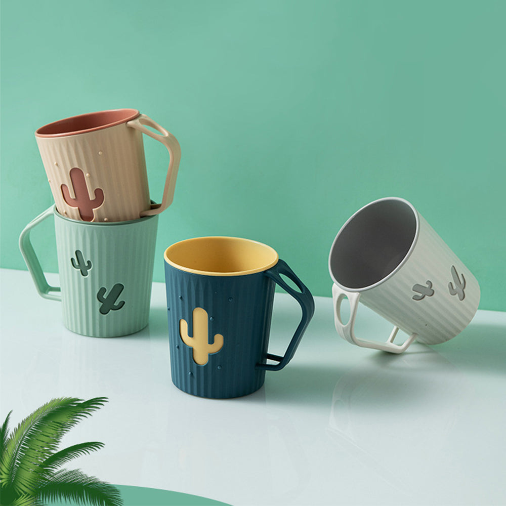 Introducing the Eco-Friendly Cactus Plastic Toothbrush Cup by Toitopi