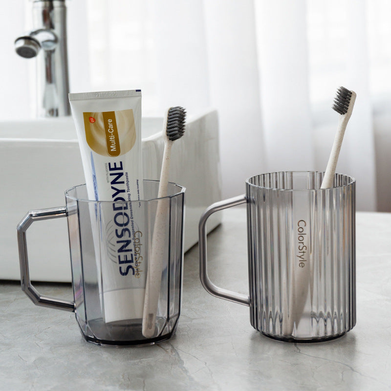 Clear Plastic Toothbrush Cup