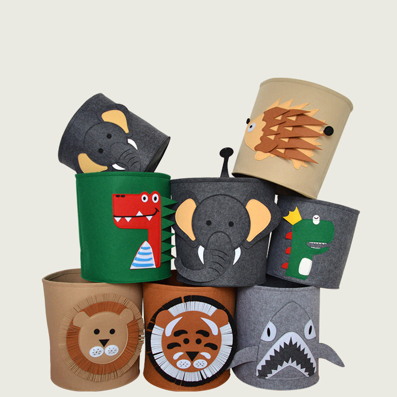 Cartoon Cute Wool Felt Storage Bin