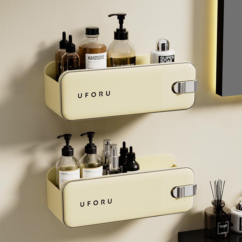 Bathroom Wall-mounted Hole-free Storage Rack, HG01501