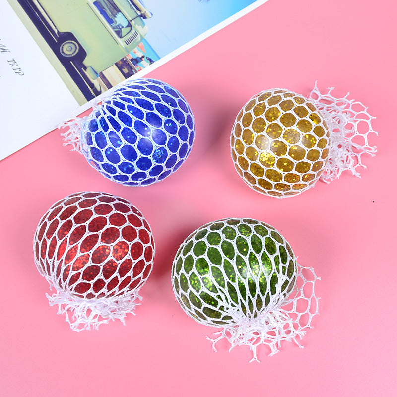 4 PCS Grape Ball Stress Relief Squeeze Toy