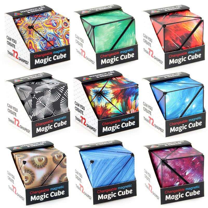 Geometric Magnetic Transforming Puzzle Cube