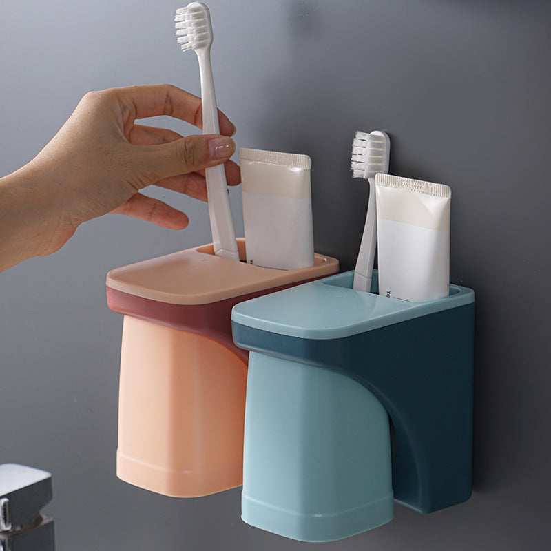 Magnetic Wall-Mounted Toothbrush Holder for Bathroom