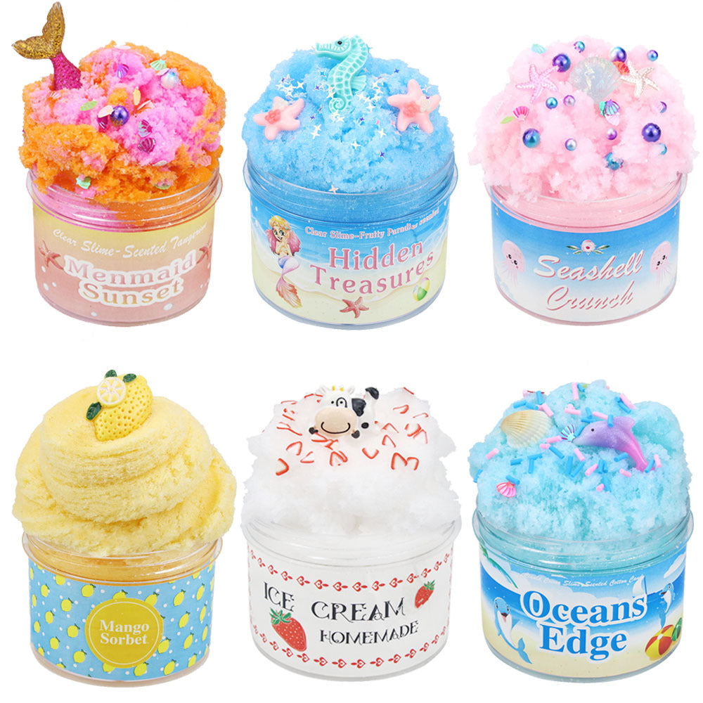 100ML Ocean Cartoon Cotton Candy Slime