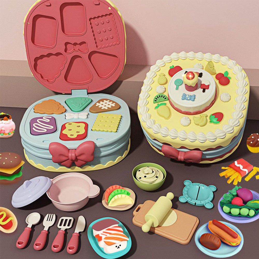 Cake Play Dough Set Toy For Kids