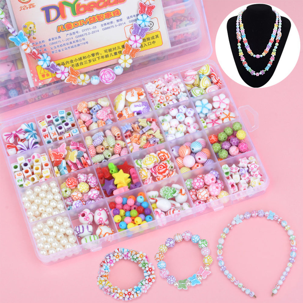 DIY Girls Jewelry Necklace Bracelet Beaded Educational Toys