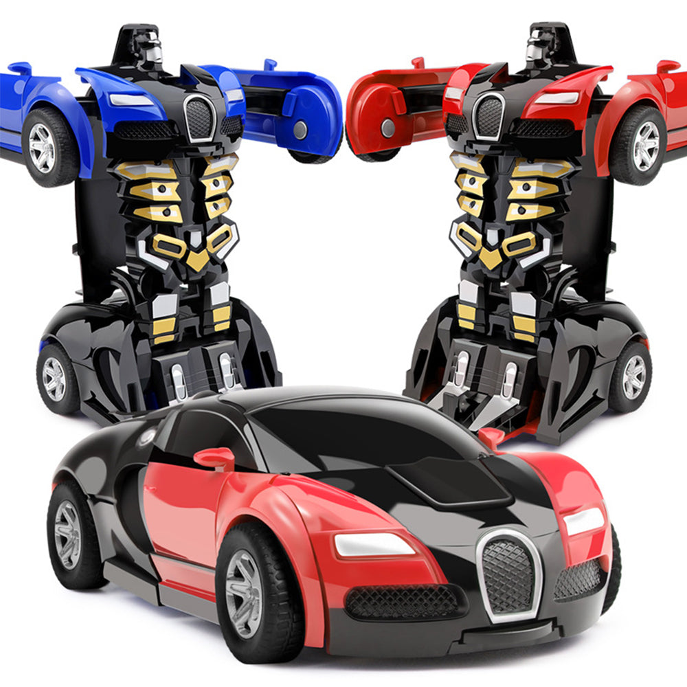 Toitopi Tranforming Robot Vehicles Pull Back Car For Kids