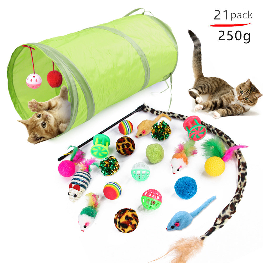 Upetmum 21 Pack Funny Cat Interactive Combination Toys