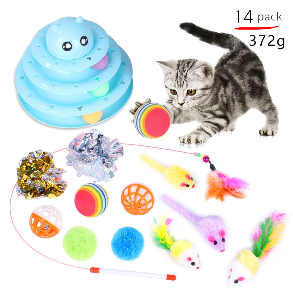 Upetmum 14 Pack Funny Cat Interactive Combination Toys