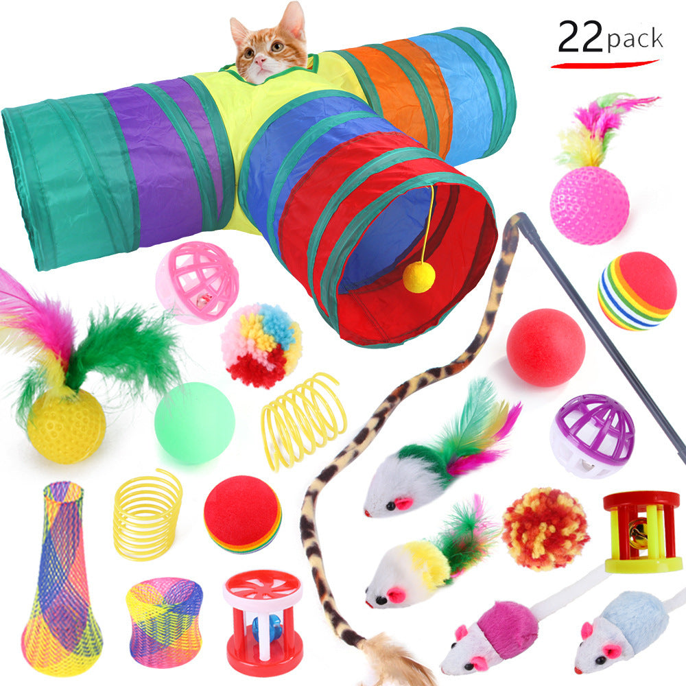 Upetmum 22 Pack Funny Cat Interactive Combination Toys