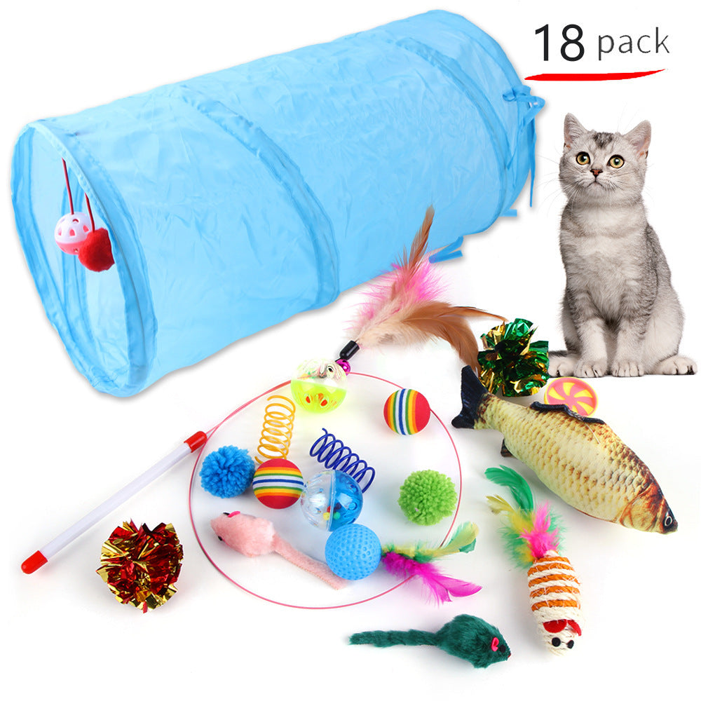 Upetmum 18 Pack Funny Cat Interactive Combination Toys