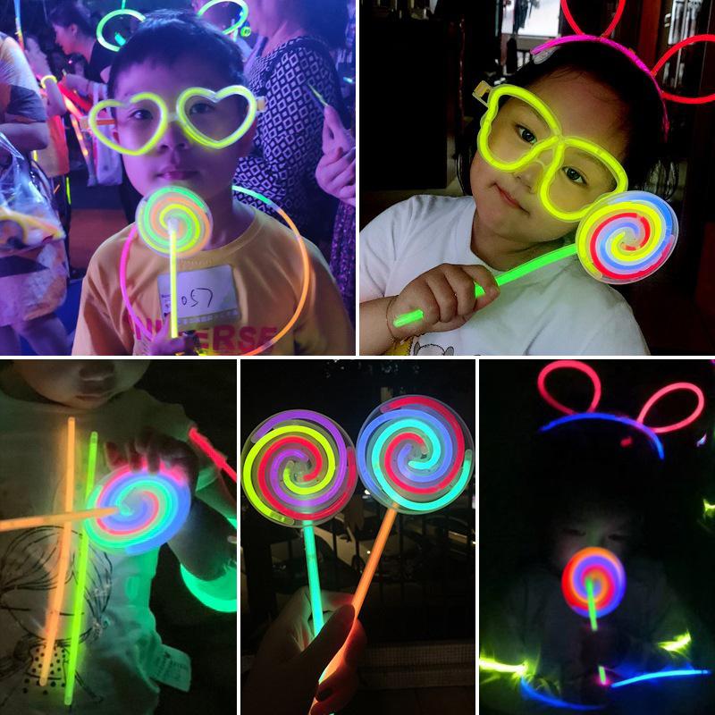 DIY Glowing Spinning Pinwheel Lollipop Toy