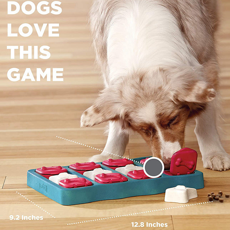 petmum-1 PC Mobile Treasure Box Leaking Food Interactive Brick Intelligence Dog Food Feeder Toys